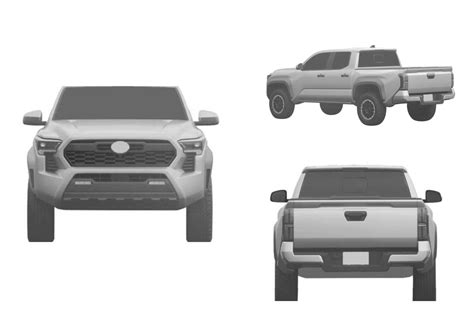 2024 Toyota Tacoma Patent Images Leak Onto the。